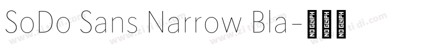 SoDo Sans Narrow Bla字体转换